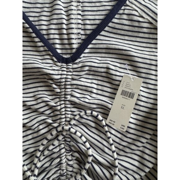 NWT Size XL - Anthropologie Sleeveless Adjustable Ruched Stripe Tee (NWT US$ 58) - Picture 16 of 16